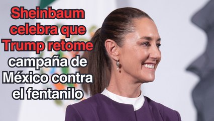 Destaca Sheinbaum que Trump retomó íntegramente campaña contra el fentanilo