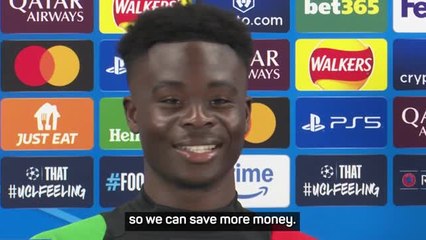 Saka hopes Arsenal academy can help them 'save more money'