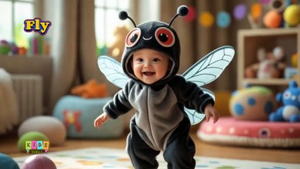 🦋🐞 Kids Dressed as Cute Insects | Fun Animated Video for Kids 🐝🐜  Part 2.