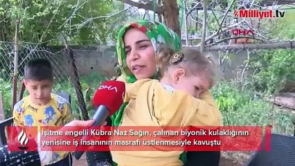 Kübra Naz, çalınan biyonik kulağının yenisine kavuştu