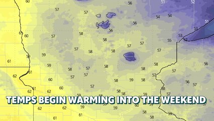 Brief cold snap Monday gives way to warming trend