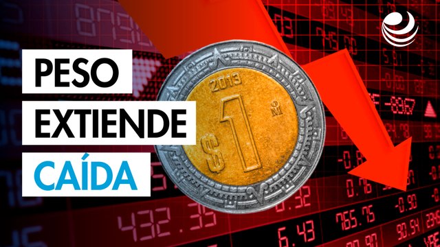 Peso mexicano extiende caída ante el dólar por temor a impacto global de aranceles