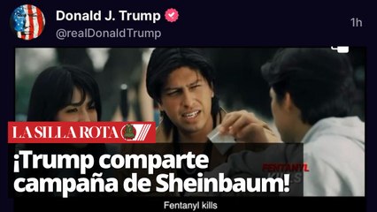 Trump promociona campaña de Sheinbaum contra opioides en redes sociales
