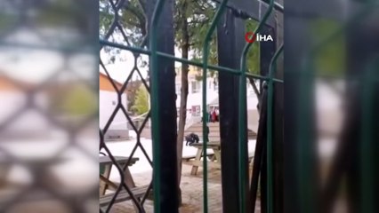 Yeğenini okuldan almak istedi: Aile izin vermeyince olay çıkarttı