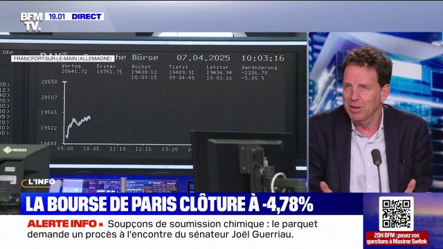 Taxes douanières: On ne peut pas se priver du plus grand marché du monde, mais on peut redéployer des accords de libre-échange avec d'autres zones , affirme Geoffroy Roux de Bézieux (ancien président du Medef)