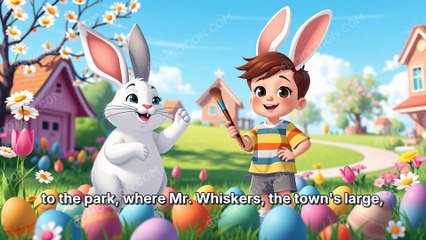 The Colorful Easter Morning ( Pexil Game) Cartoon #Easter #EggHunt #Colorful #Community #Friendship #kids #fyp