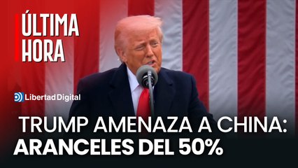 Trump amenaza con aranceles del 50% a China