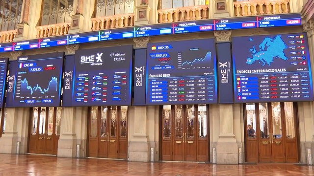 El Ibex 35 cierra con una caída del 5,12% con todos sus valores en 'rojo'