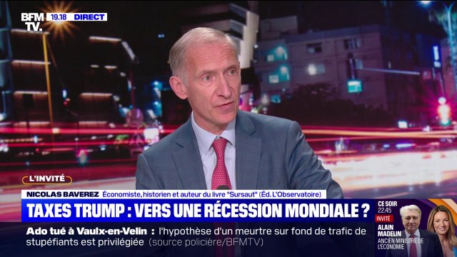 Taxes douanières: Ceux qui vont payer un prix plus élevé, ce sont les électeurs de Donald Trump , affirme Nicolas Baverez, économiste et historien