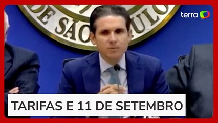 Hugo Motta compara tarifas de Trump ao atentado de 11 de setembro de 2001