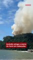 Incêndio atinge morro em Cabeçudas