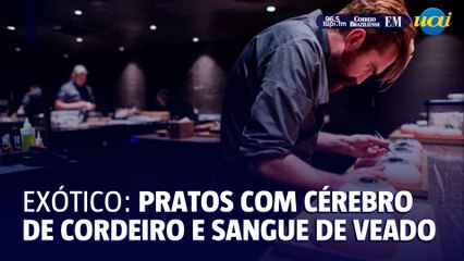 Restaurante oferece jantar de ‘cérebro e borboletas’ por R$ 4 mil