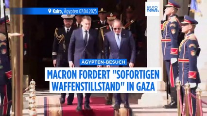 Ägypten-Besuch: Macron fordert "sofortigen Waffenstillstand" in Gaza
