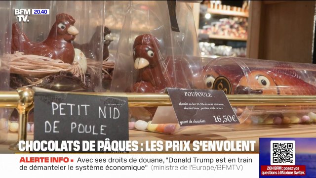 LE REPORTAGE DU 20H - Le prix des chocolats de Pâques en hausse de 14 % en un an
