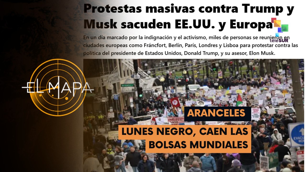 Escala 07-04-25: Protestas masivas contra Trump y Musk sacuden EE.UU. y Europa
