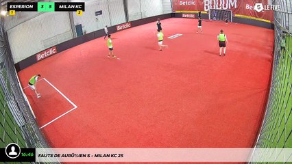 Faute de Aurélien S - Milan Kc 25