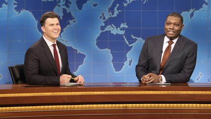 Colin Jost calls out 'SNL' for previous Russell Brand–Chris Brown episode