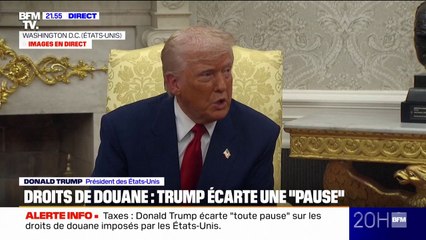 Droits de douane américains: Donald Trump affirme que "presque chaque pays veut négocier"