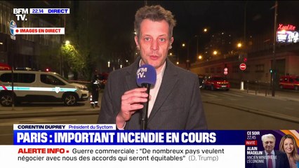 Incendie dans un centre de tri à Paris: "On ne déplore ni mort ni blessé alors qu'il y avait 31 personnes sur site", indique Corentin Duprey, président du Syctom