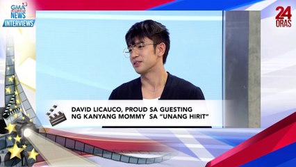 David Licauco, proud sa guesting ng kanyang mommy sa "Unang Hirit" l 24 Oras - GMAIN interviews