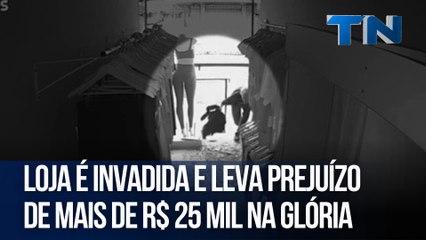 Loja é invadida e leva prejuízo de mais de R$ 25 mil na Glória
