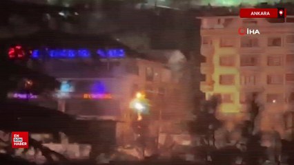 Ankara'da elektrik direklerinde patlamalar yaşandı