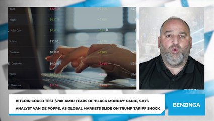 Bitcoin Could Test $70K Amid Fears Of 'Black Monday' Panic, Says Analyst Van de Poppe, As Global Markets Slide On Trump Tariff Shock