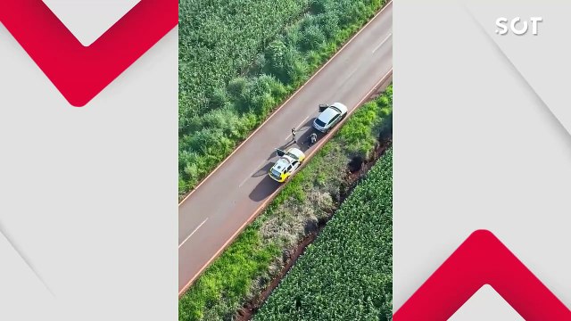 Helicóptero Falcão 13 auxilia em operação que resulta em apreensão de drogas e prisão de suspeitos no Oeste do Paraná