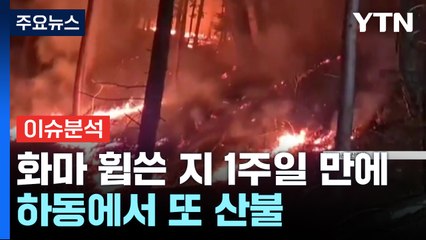 화마 휩쓴 지 1주일 만에..."예초기 돌리다가" 하동에서 또 산불 / YTN