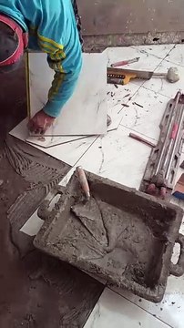 How to install ceramic floor tiles professionally, step by step! #tiles #ceramic #installation