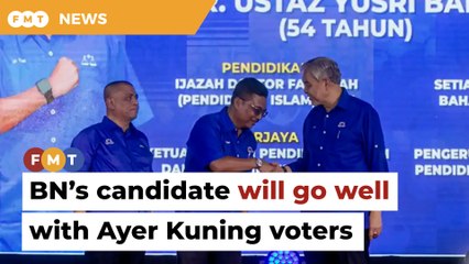 BN’s choice of ustaz will go well with Ayer Kuning voters, says Umno Youth leader