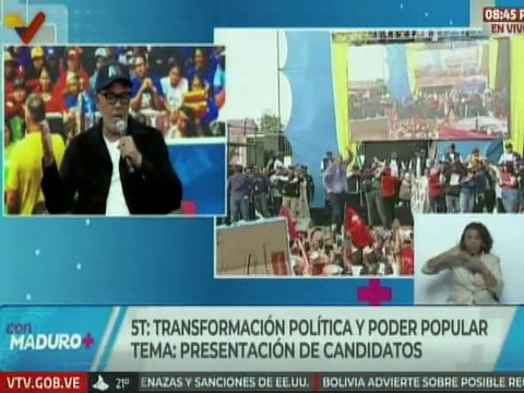 Jorge Rodríguez indicó que los candidatos ya pueden presentar sus postulaciones ante el CNE