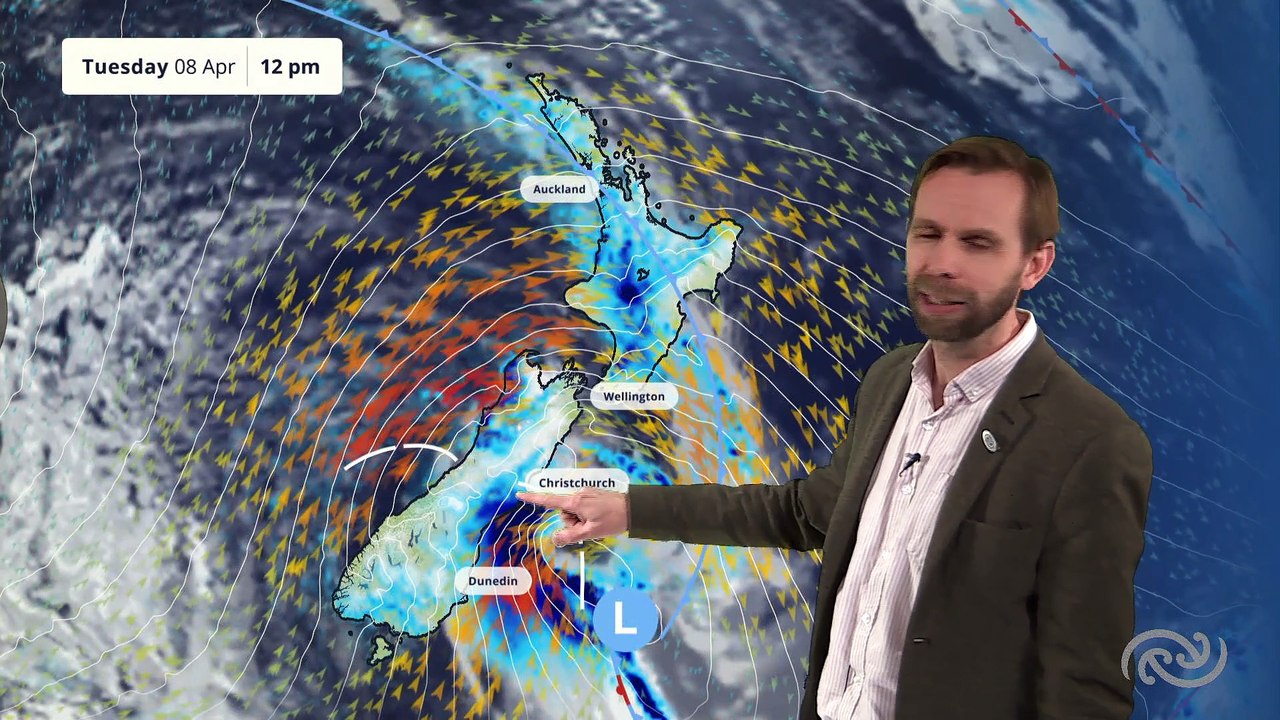 MetService forecast 8/4/25