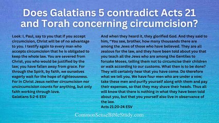 Circumcision in Galatians 5 and Acts 21