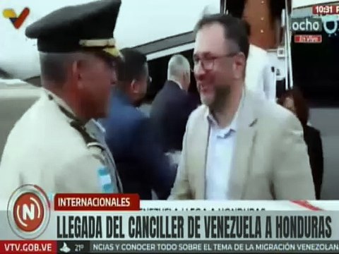Canciller Yván Gil arriba a Honduras para participar en la IX Cumbre de la Celac