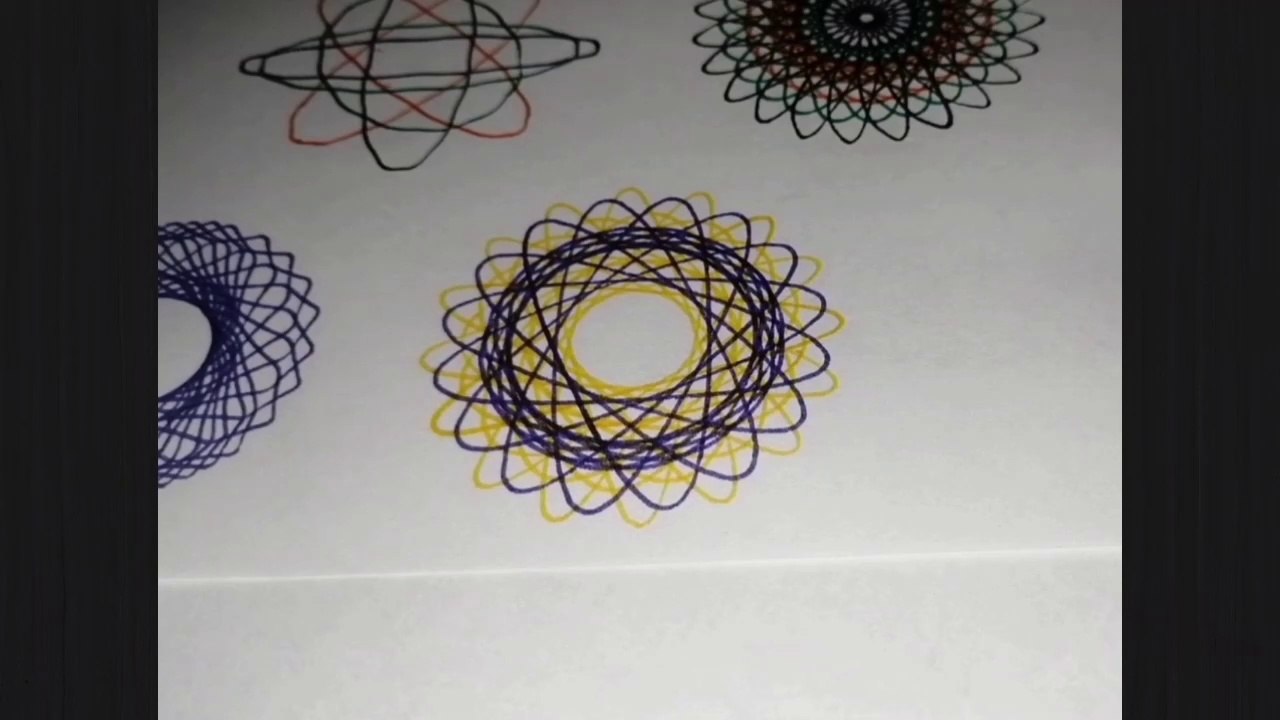 (TUTORIAL #1) 🎨🖌️ DIBUJANDO una figura con un espirógrafo circular. ¡Paso a paso!