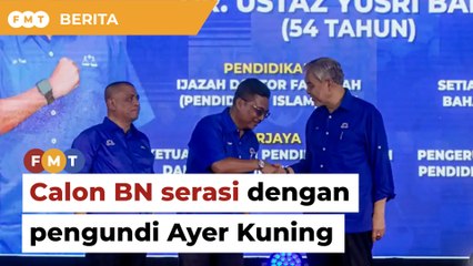 Pemilihan staz oleh BN akan diterima baik pengundi Ayer Kuning, kata ketua Pemuda Umno