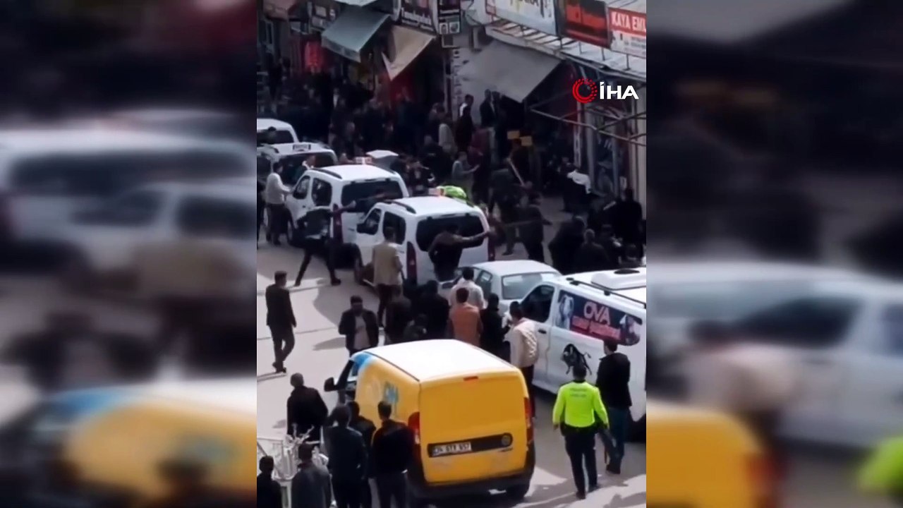 Van'da taşlı sopalı kavga