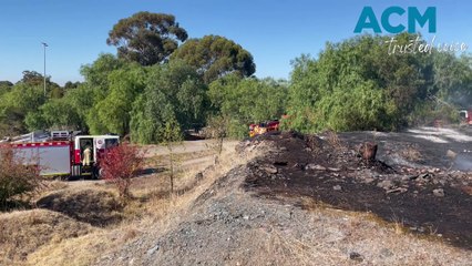 A fire at Truscott Reserve was brought under control by emergency services.