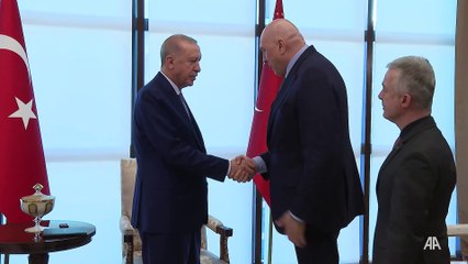 Cumhurbaşkanı Erdoğan, İtalya Savunma Bakanı Crosetto'yu kabul etti