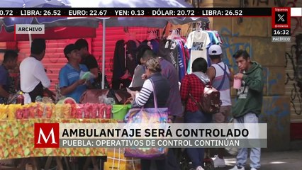 Continuarán los operativos en Puebla para ordenar el comercio en la vía pública