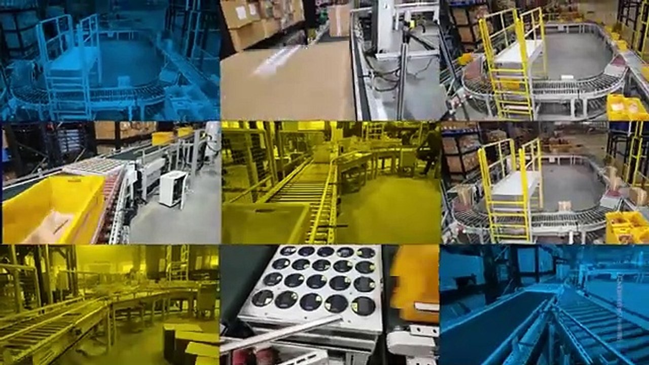 High-Speed Tote Conveyor System by Falcon Autotech