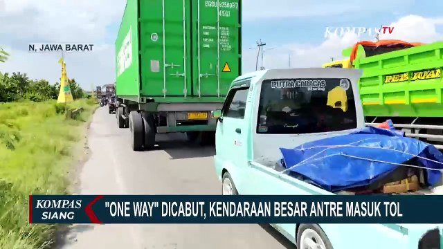 Usai One Way Dicabut, Antrean 3 KM di Gerbang Tol Palimanan 3 pada Selasa (08 April 2025) Siang