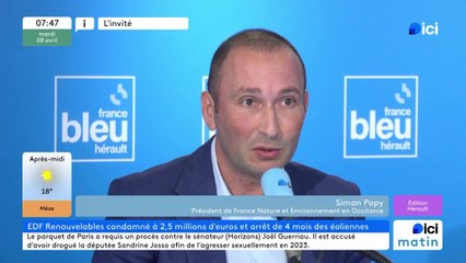Simon Popy, président de France nature environnement en Occitanie