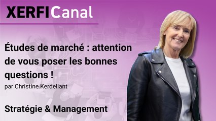 Etudes de marché : attention de vous poser les bonnes questions ! [Christine Kerdellant]