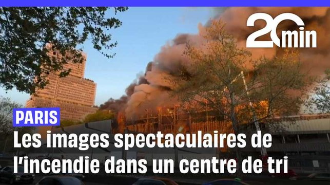 Paris : un spectaculaire incendie dans un centre de tri de déchets, aucune victime n'est à déplorer