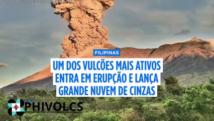 Filipinas: erupção vulcânica do Monte Kanlaon faz chover cinza sobre aldeias