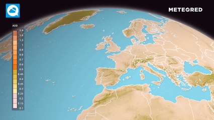 El jueves empezará una irrupción de polvo sahariano que se extenderá, al menos, hasta el fin de semana