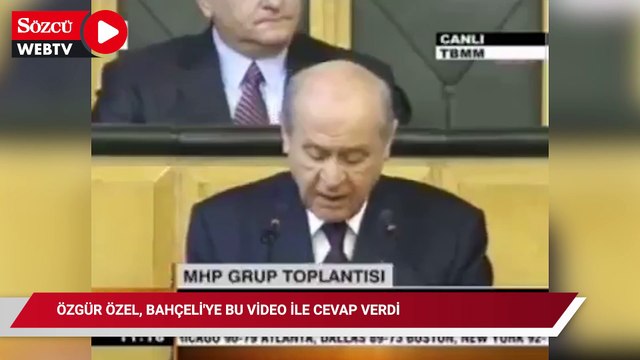 Özgür Özel, Bahçeli'ye bu video ile cevap verdi