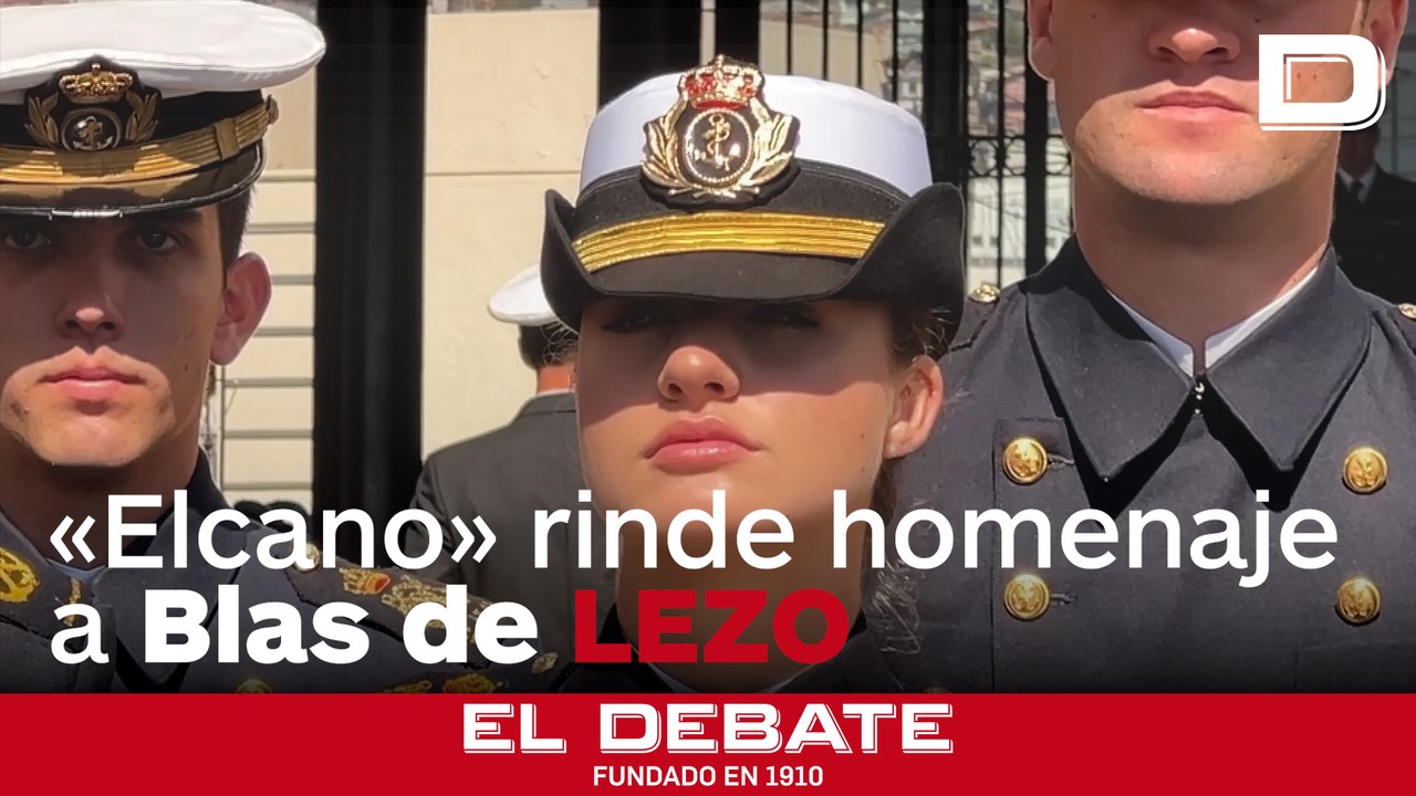 La Princesa Leonor y sus compañeros del `Elcano´ rinden homenaje a Blas de Lezo antes de abandonar Chile